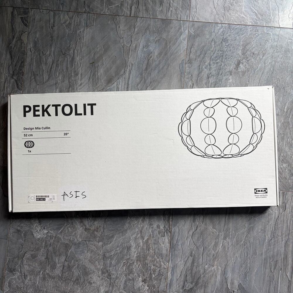 IKEA PEKTOLIT 20" Ceiling Pendant Lamp Shade NEW 505.145.11 White